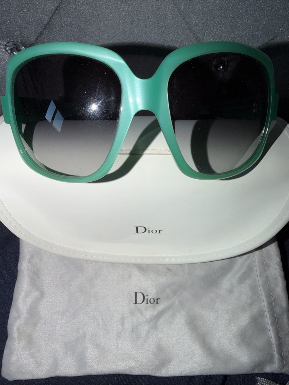 Dior Oversized aqua Mint Green Women's Sunglasses christian dior